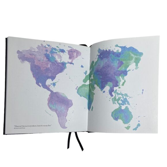 Travel Planner Hardcover Journal Book Axel & Ash My Bucket List Fill-In Dreams - Picture 10 of 15